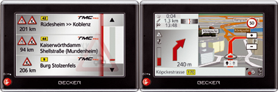 Becker Z203, Z204, Z205: Neue Navigationssysteme von Becker