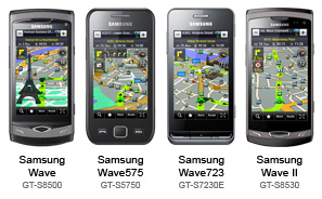 Samsung Wave Navigation Route 66