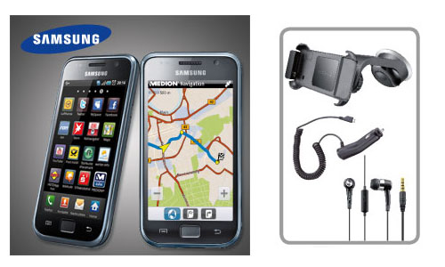 Samsung Galaxy S I9000 inkl. Medion GoPal Navigator App