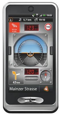 Navigon Cockpit Ansicht