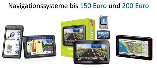 Navigationssysteme bis 150 und 200 Euro Navigationssysteme bis 150 und 200 Euro